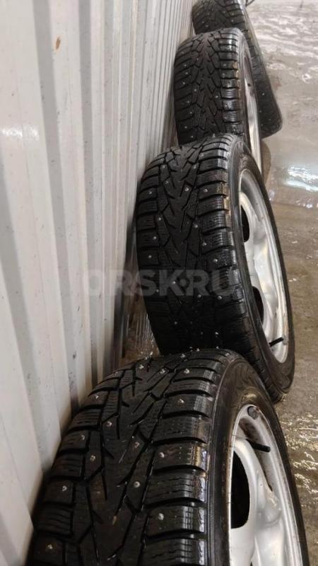 Продам шины зимние с дисками r16 195*55 4*100. - Орск