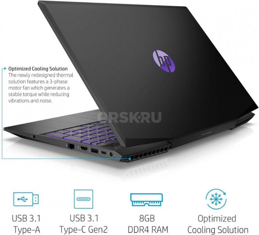 Игровой ноутбук HP Pavilion Gaming Laptop 15-cx0074tx
Оперативка 16гб. - Гай