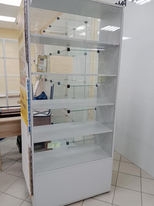 Витрины дсп и стекло, эконом панель с крючками, тумбы, рейлинг, двери и дверцы, боковины для стеллаж - Гай