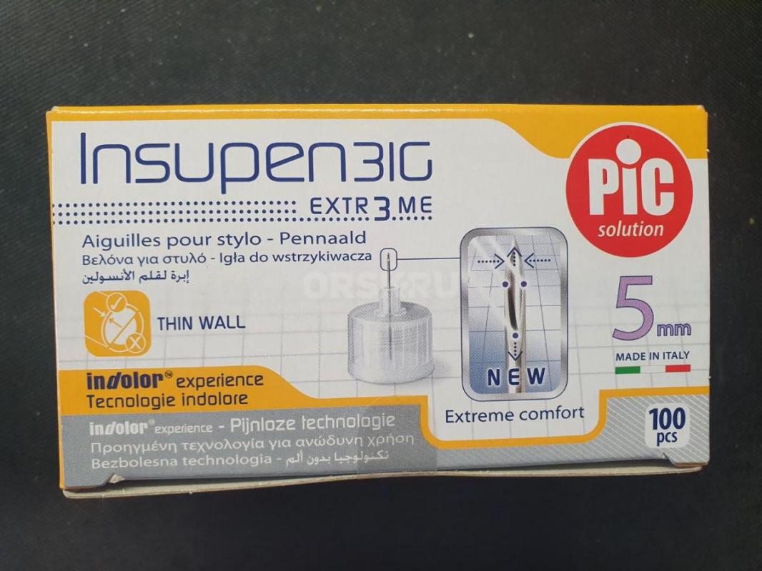 Иглы для шприц-ручек INSUPEN к шприц-ручке 31G (0.25mm x 5mm)100 штук, Италия, 10/26   500р. - Новотроицк