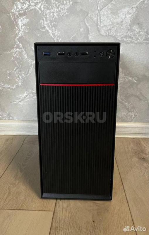 Новый компьютерный корпус форм-фактора ATX Minitower в универсальном черном цвете (производство 2025 - Орск