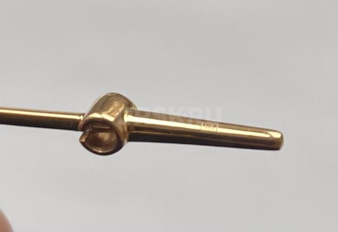 Продам золотой зажим с бриллиантами. - Орск