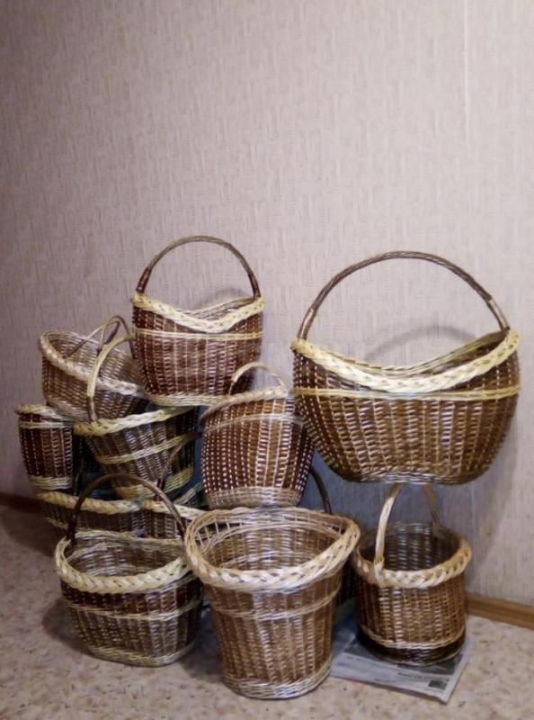 Корзины ручной работы из натурального ивового прута - Орск