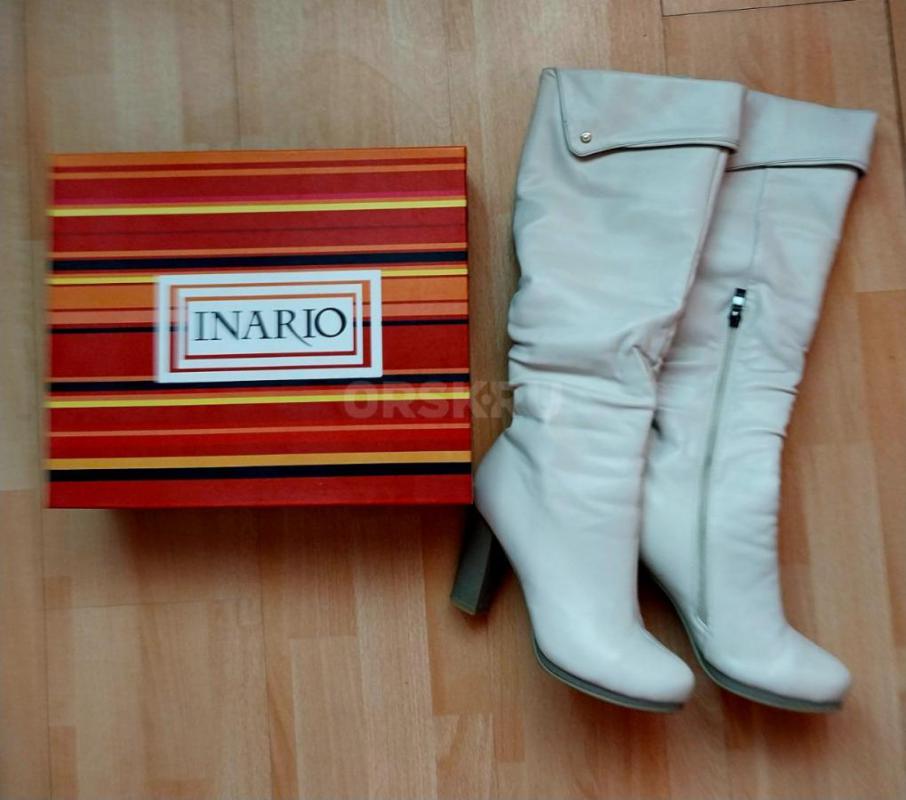 Сапоги осенние белые за 3500 руб.!!! - Орск