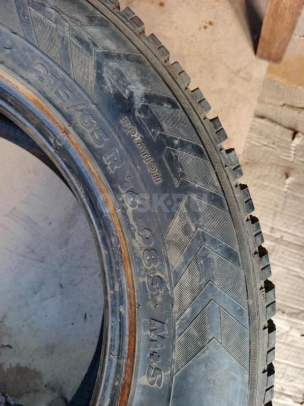 Продам комплект шипованной резины Б/У, Амтел Норд Мастер, размер 215х65х16, есть возможность до шипо - Орск