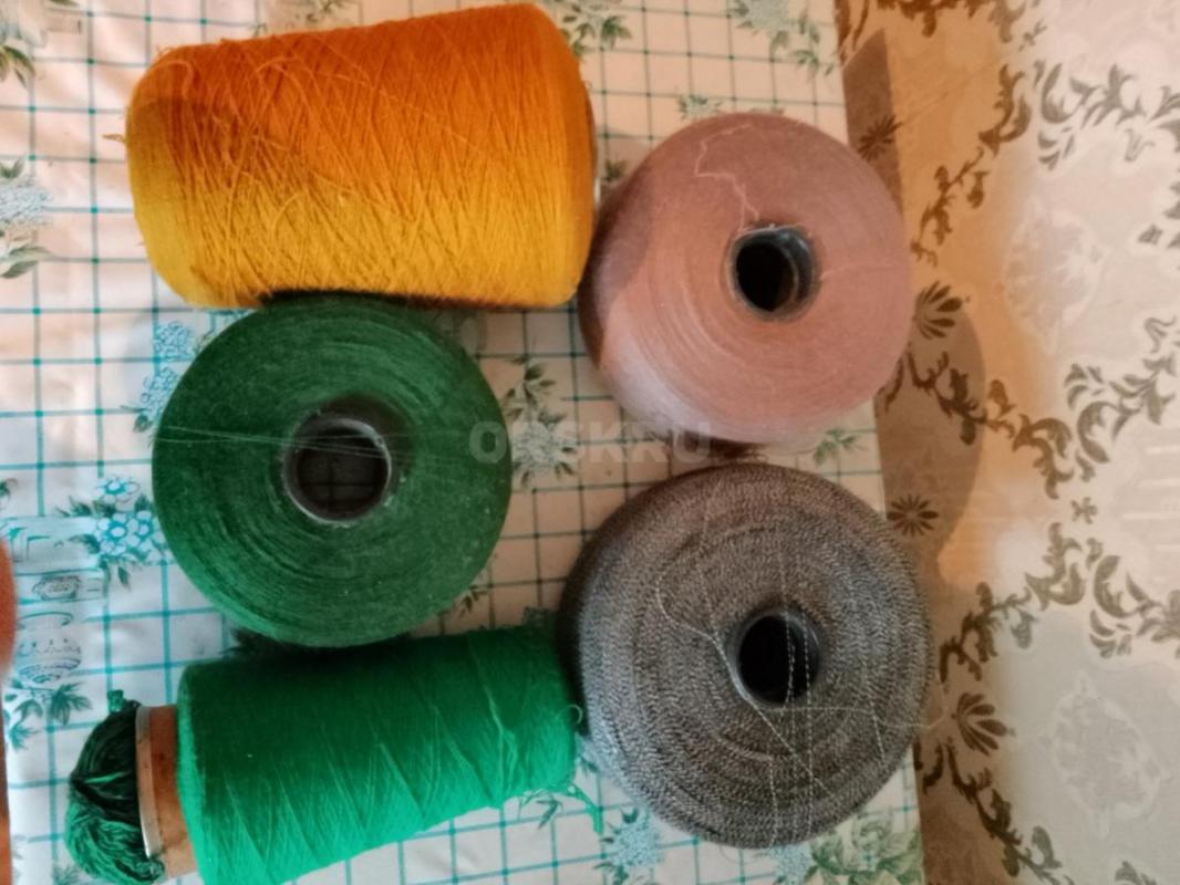 Продам пряжу в бабинах, разная расцветка. 800р за кг - Орск