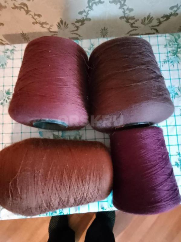 Продам пряжу в бабинах, разная расцветка. 800р за кг - Орск
