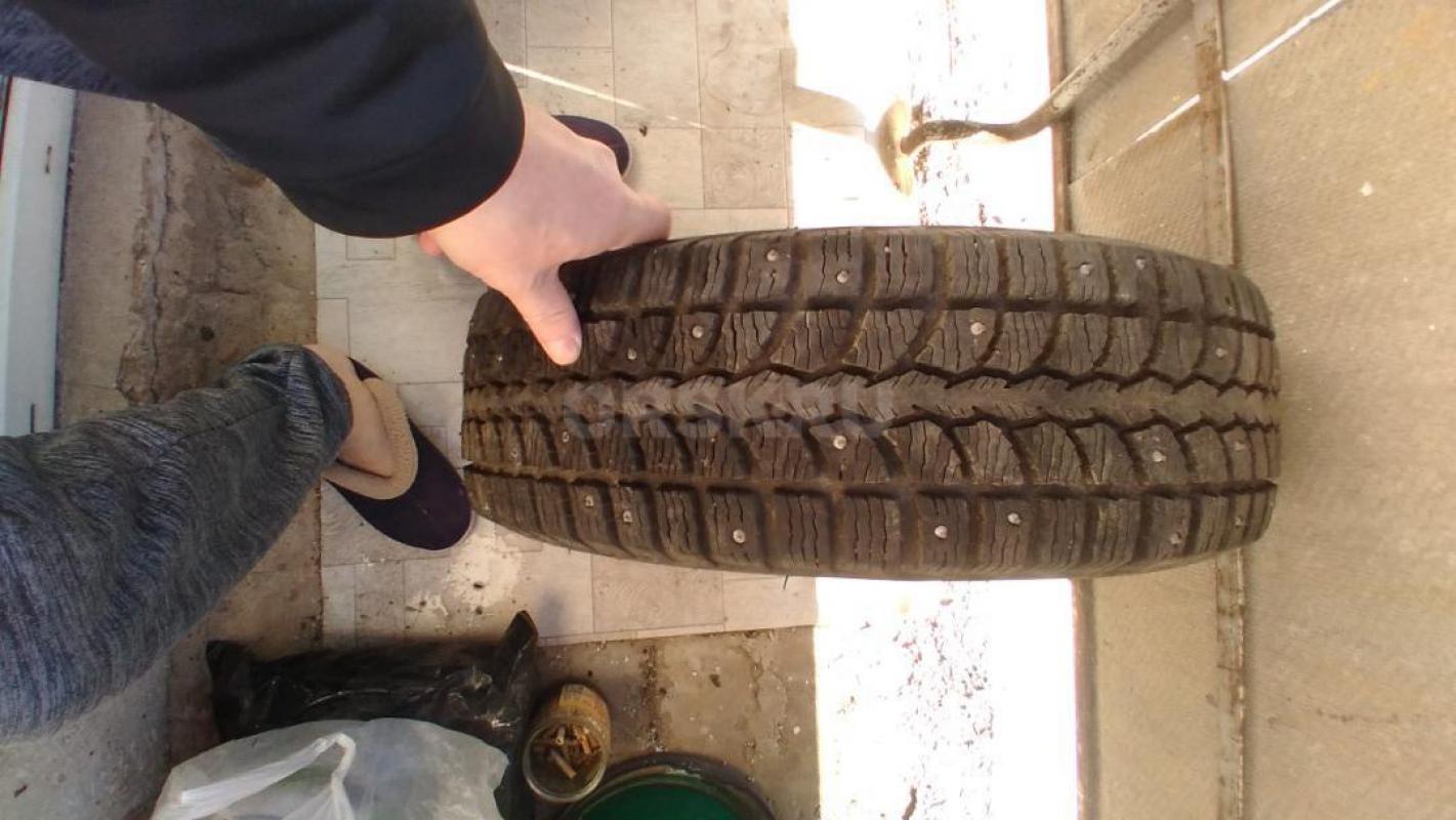 Продам зимнею шину б/у Кама ирбис шипы 90_%. 175.70. - Орск