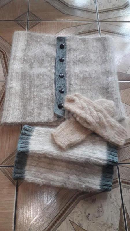 Изделия из пуха собак: варежки, носки, пояс, наколенники, напульсник. - Орск