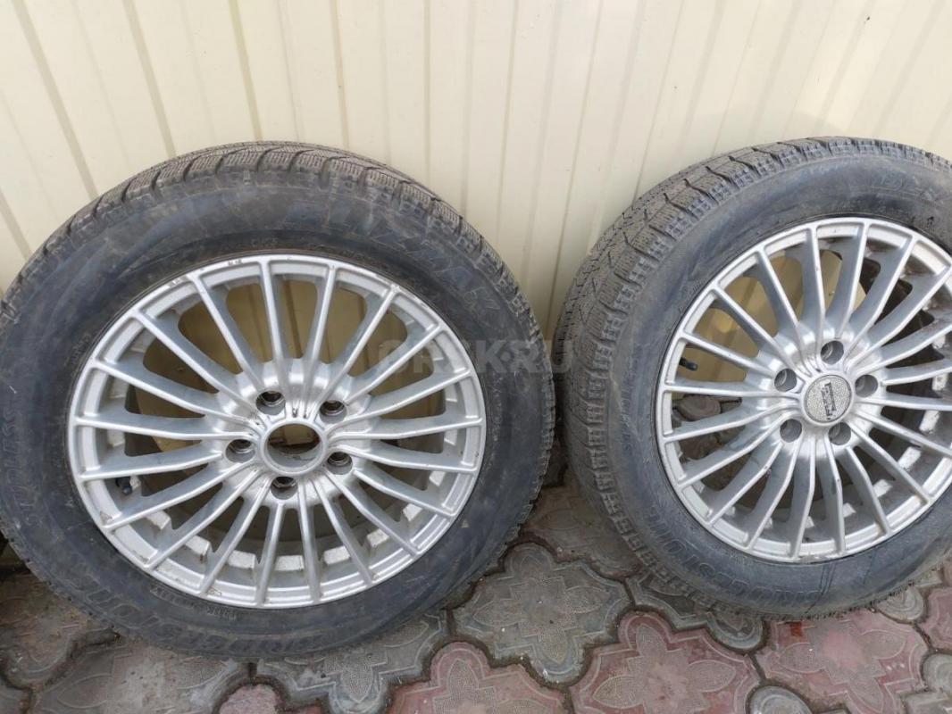 Липучка Bridgestone 205/55/R16 на литых дисках разболтовка 5х114,3 ЕТ 55, DIA 67,1. - Орск