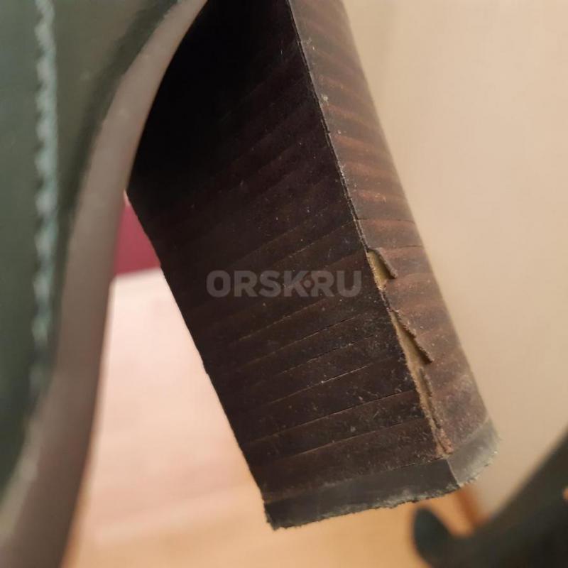 Сапоги женские, демисезонные, натуральная кожа. 39 размер, бренд RIBBICA, бомбического зеленого цвет - Орск