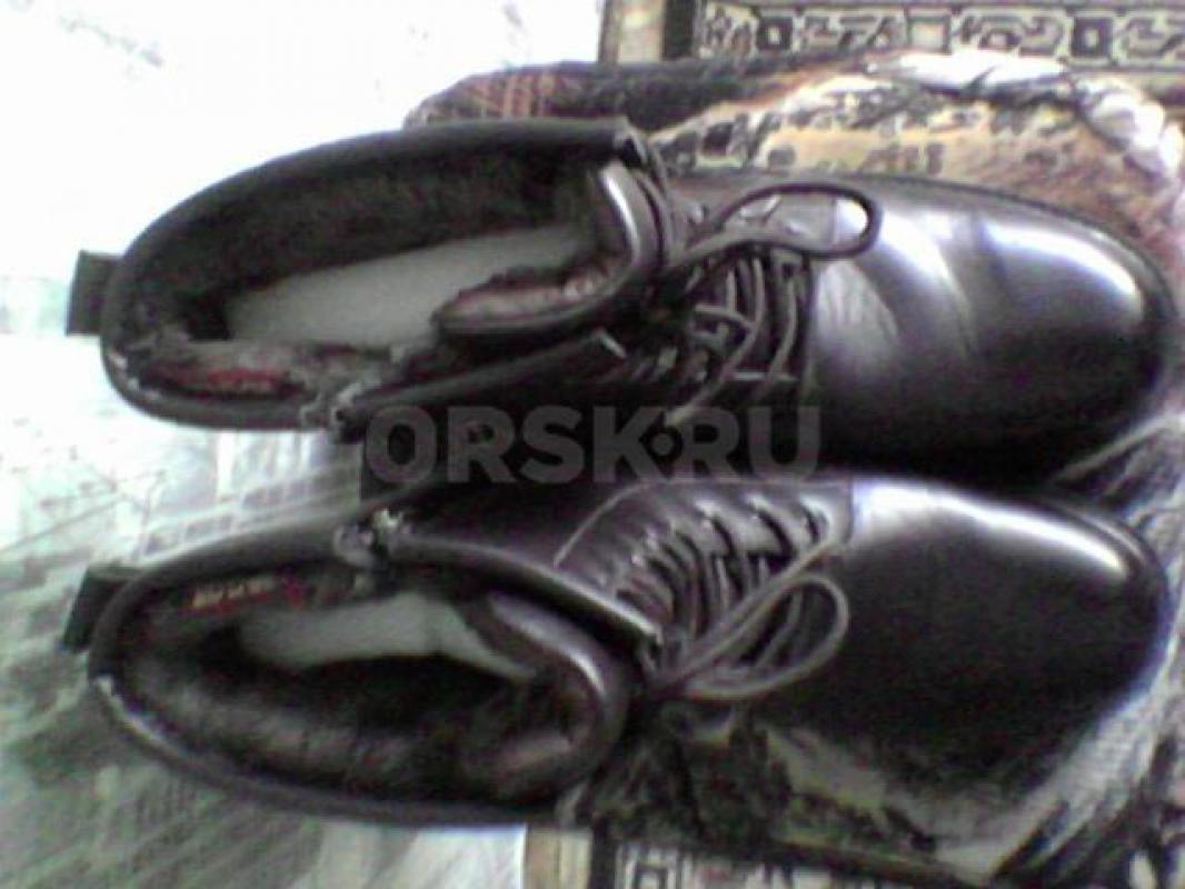 Продам новые из натуральной кожи зимние берцы на хорошей, толстой, нескользящей подошве, коричневого - Орск