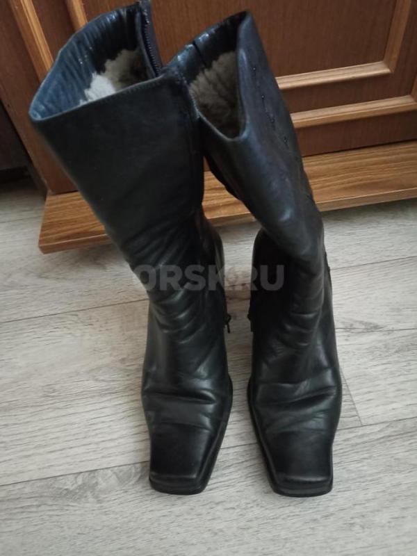продам зимние сапоги, кожаные, мех. - Орск