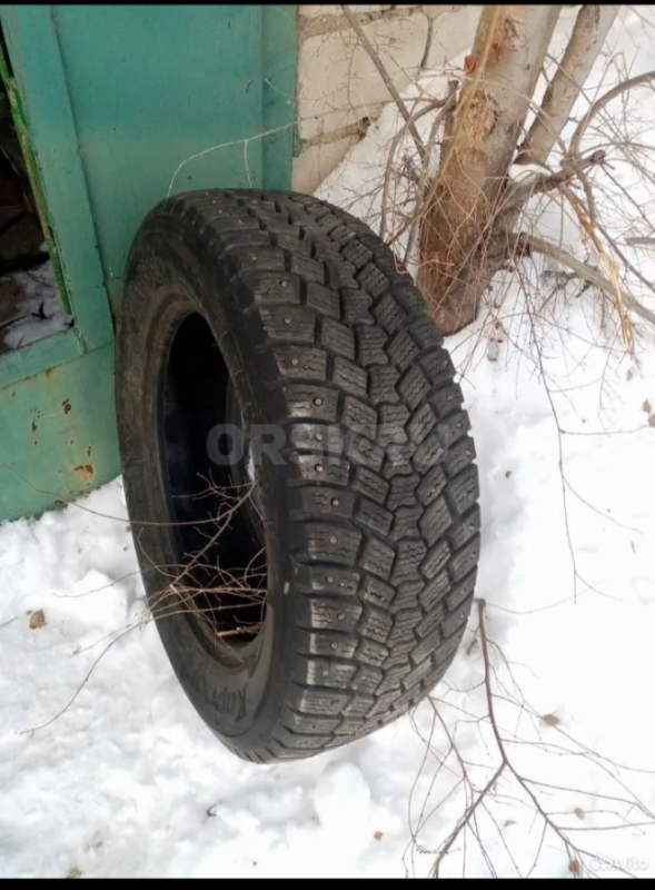 Р15(195-65) в 1месте сбоку есть трещинки, возможно нужна будет камера-стоял на волге, шипы почти все - Орск