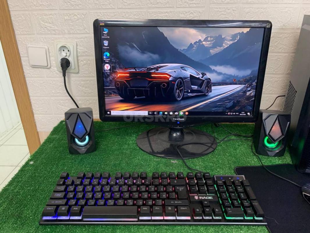 Компьютер полный комплект 
Для игр , работы и учебы 
Характеристики 
Процессор Intel Pentium Gold - Орск