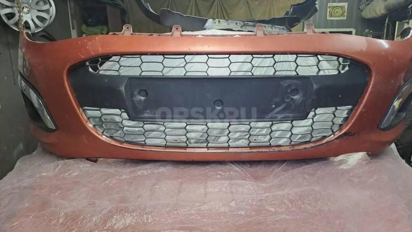 Продам на калину 2: Передний бампер в сборе заводской б.у. - Орск