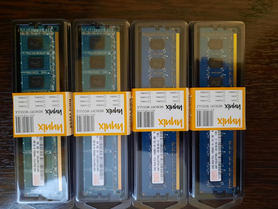Продам оперативную память Hynix DDR3 1333 MHz DIMM PC-10600U, 2GB -- 2 штуки за 400 руб. - Новотроицк
