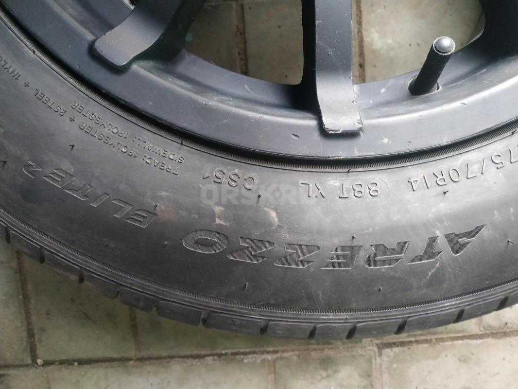 Продам летние колеса 175/70/R14 в сборе,резина куплена в том году в конце сезона,маркировки есть на - Гай