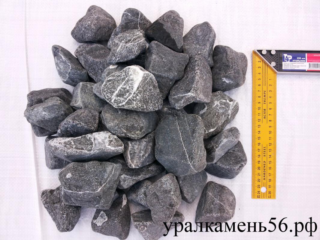 Камень для бани, сауны :
•Габбро-диабаз шлифованный:
весовой = 22,70 руб./кг
 коробка (20 кг) = 4 - Новотроицк