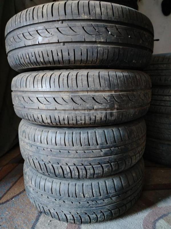 Комплект летних колёс в сборе на ВАЗ в хорошем состоянии, два баллона Formula, два баллона Belshina, - Орск