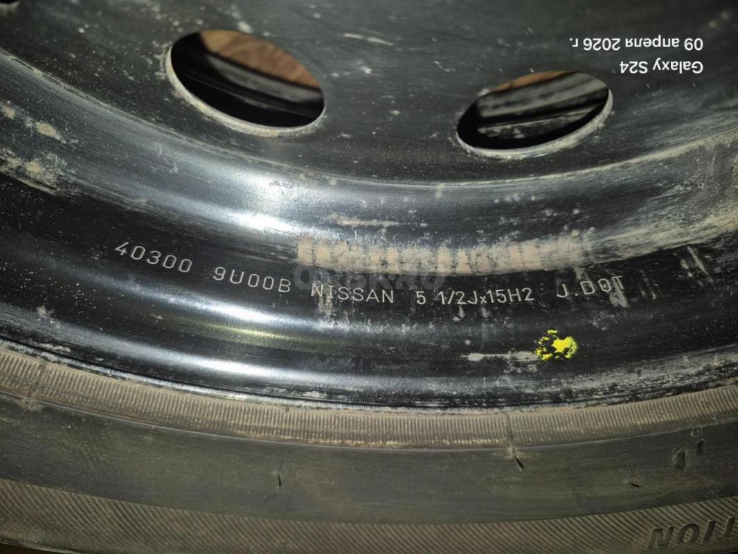 Продаю штампованное колесо R 15, размер 195 ×55, шипов практически нет, протектор хороший, внешних п - Орск