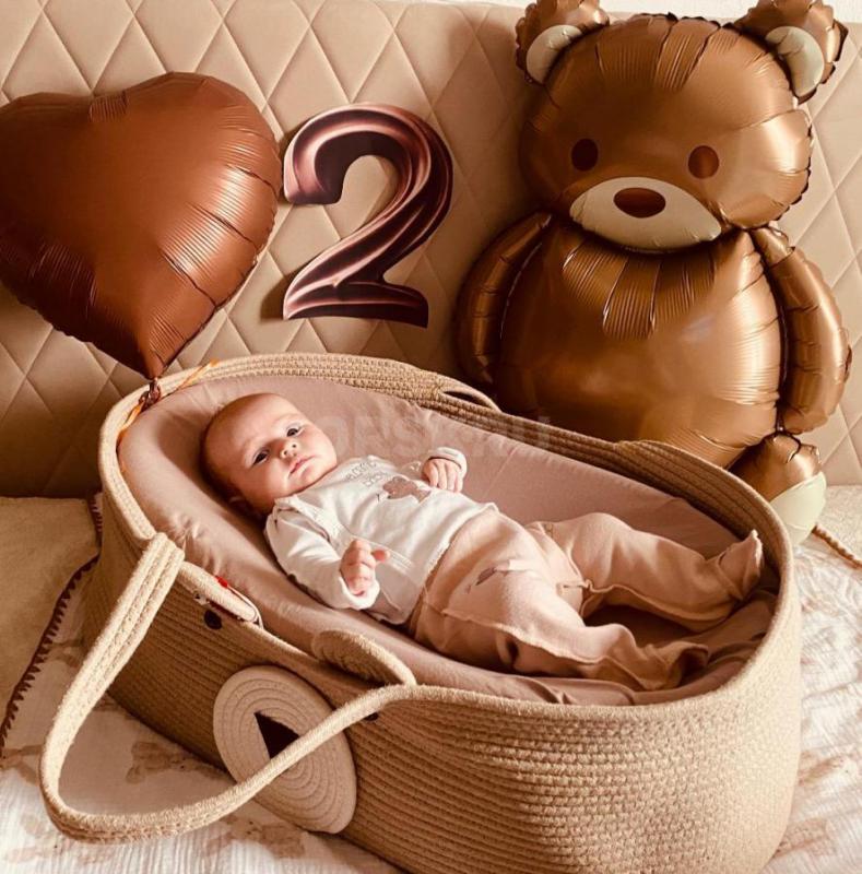 Продам люльку- качалку с плетеной корзиной для новорожденного. - Орск