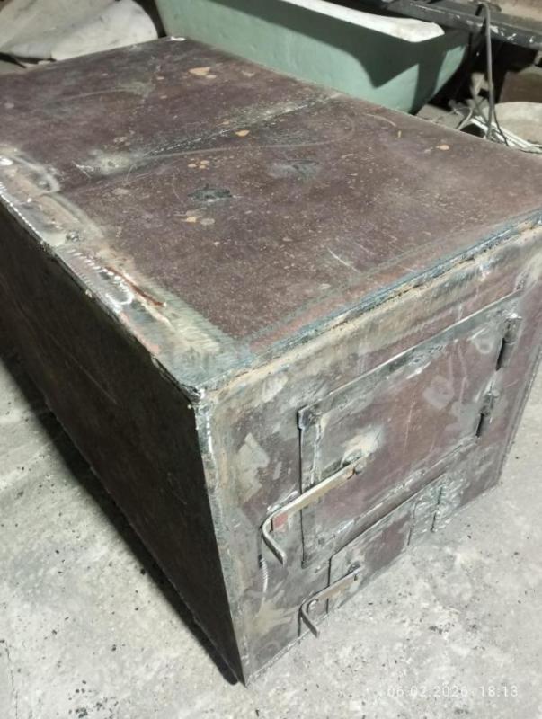 Продам печку высота 540мм ширина 520мм длина 910 мм толщина металла 8мм колосники съёмные 25тр - Орск