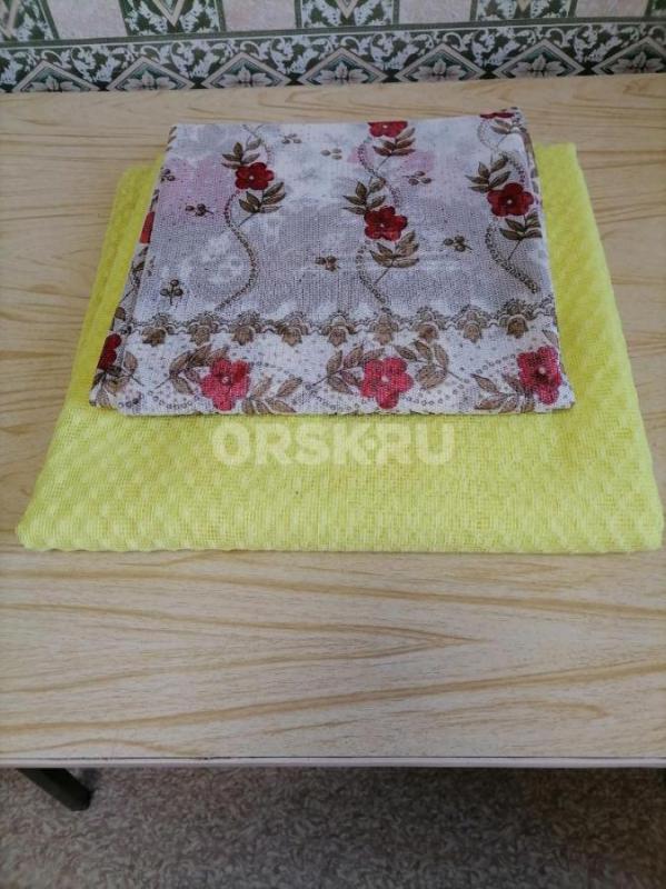 Ткани разные: х/б - ситец, сатин, фланель, полотенечная вафельная, наперник, шёлк, трикотаж чёрный, - Орск