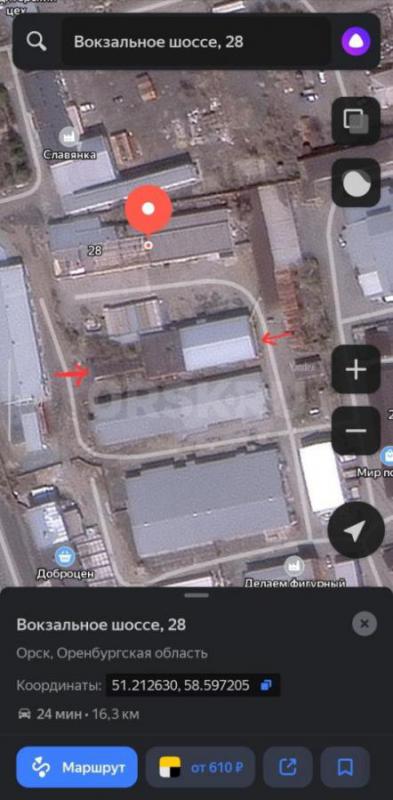 Сдам склад ЖБ 815 кв. - Орск