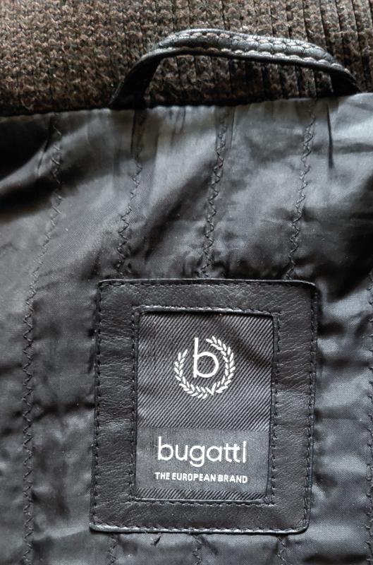 Мужская кожаная куртка премиум класса известного немецкого бренда bugatti  52-54р.(L-XL) оригинал Б/ - Гай