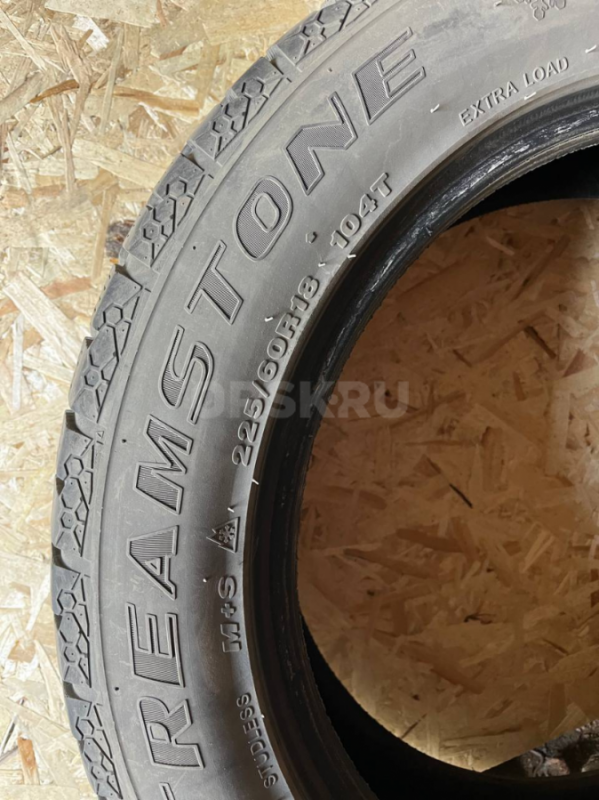 R 18 225 60 зимняя резина липучка STREAMSTONE, стояла на Nissan X-trail. - Орск
